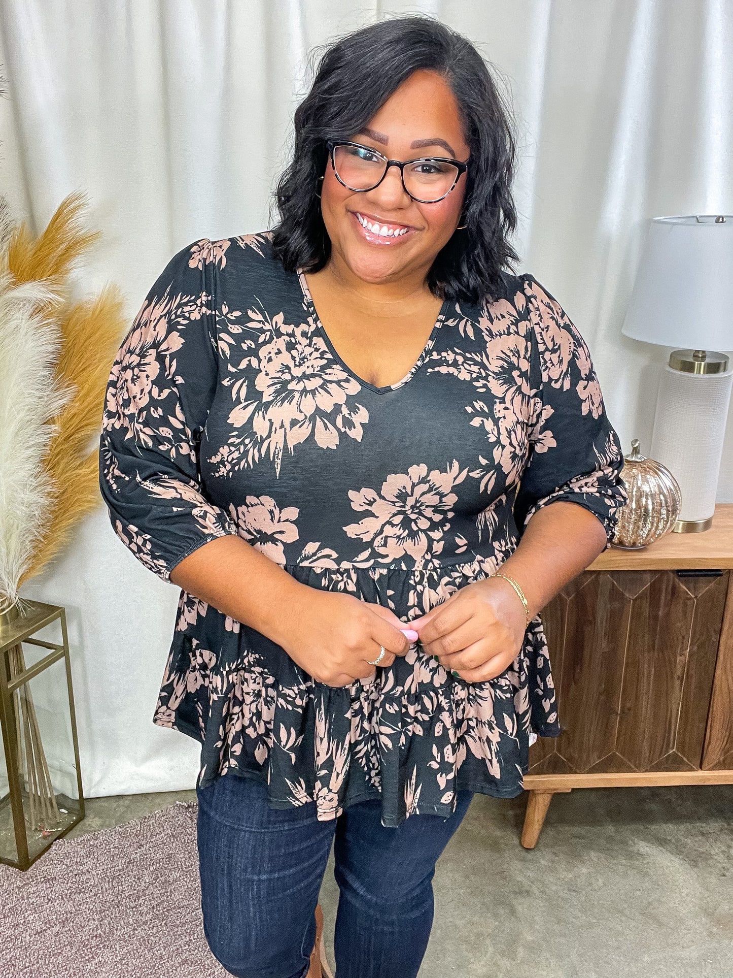 Your Choice V-Neck Floral Top