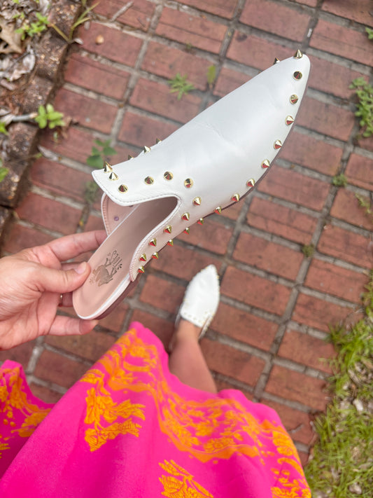 Rachel Studded Mules