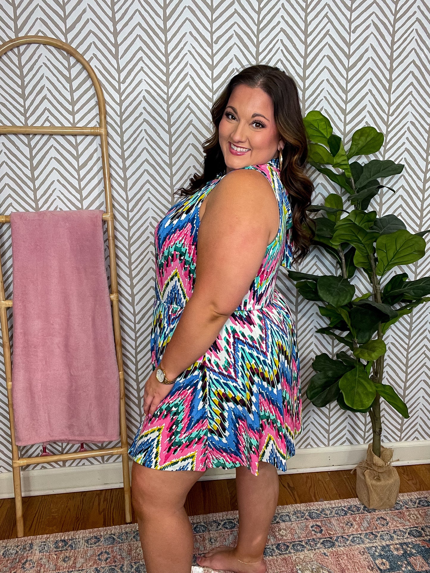 Chevy to the Levy Chevron Dress