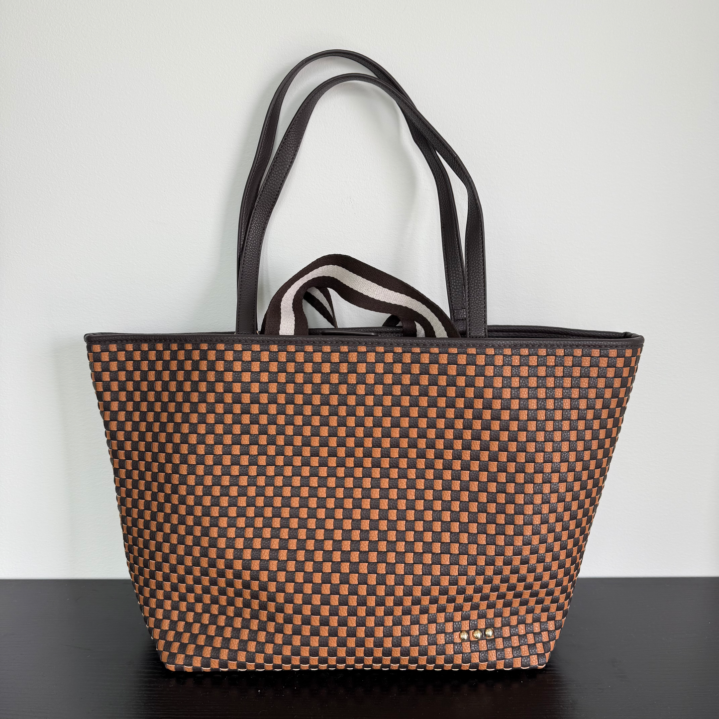 Woven Tiffany Organizer Tote Bag