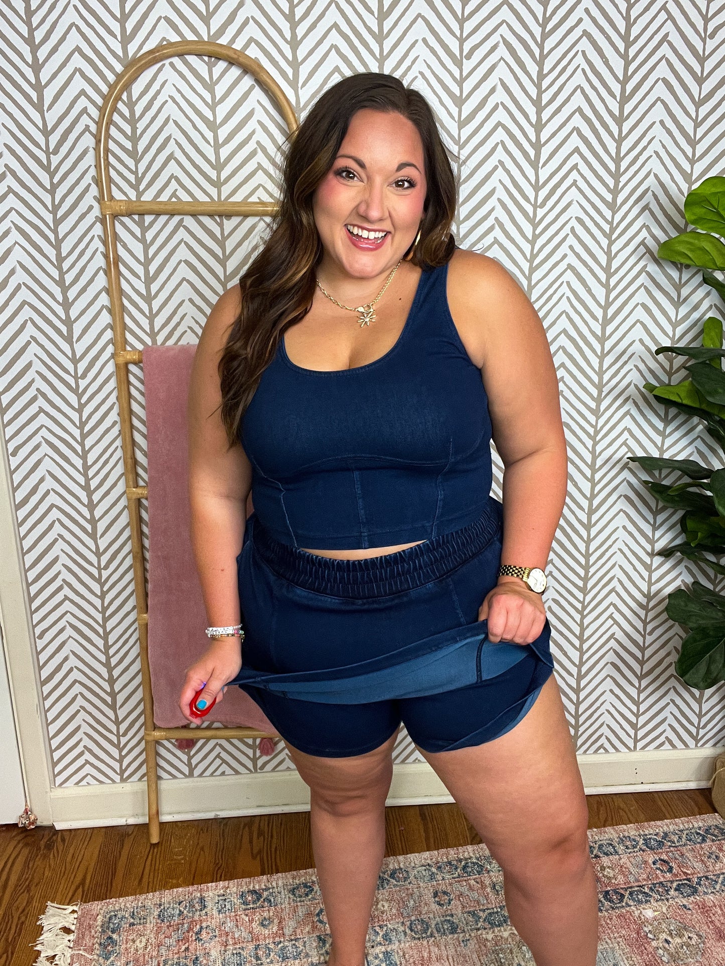 City Siren Skort in Denim