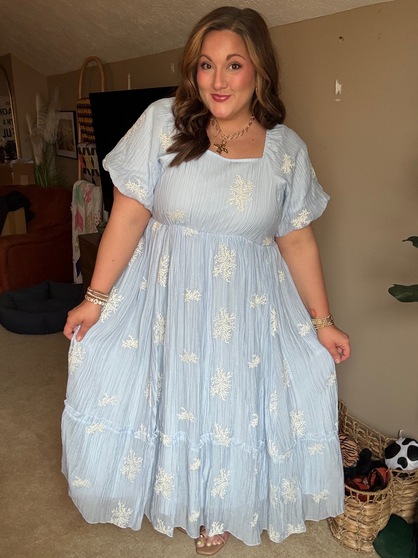 Ainsley Floral Midi Dress