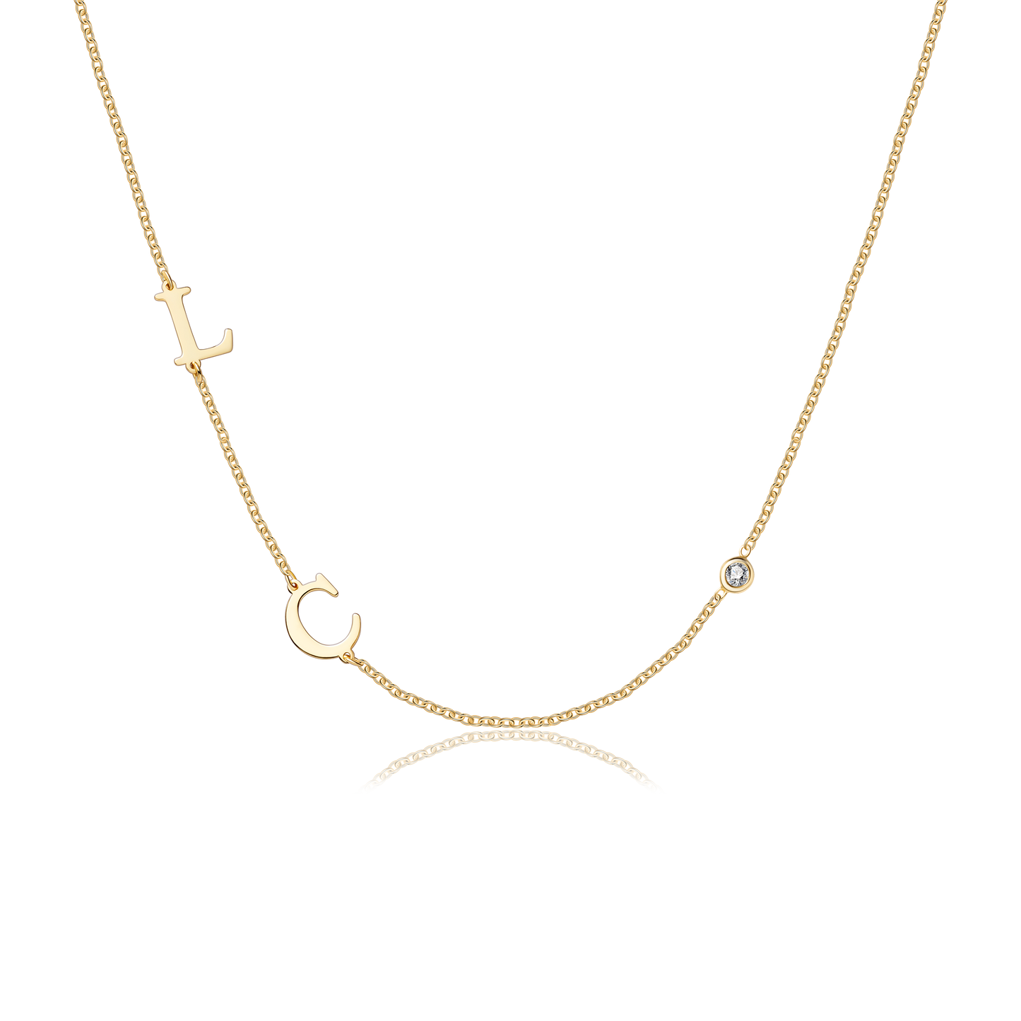 Custom Adore Initial Necklace (Water Resistant)