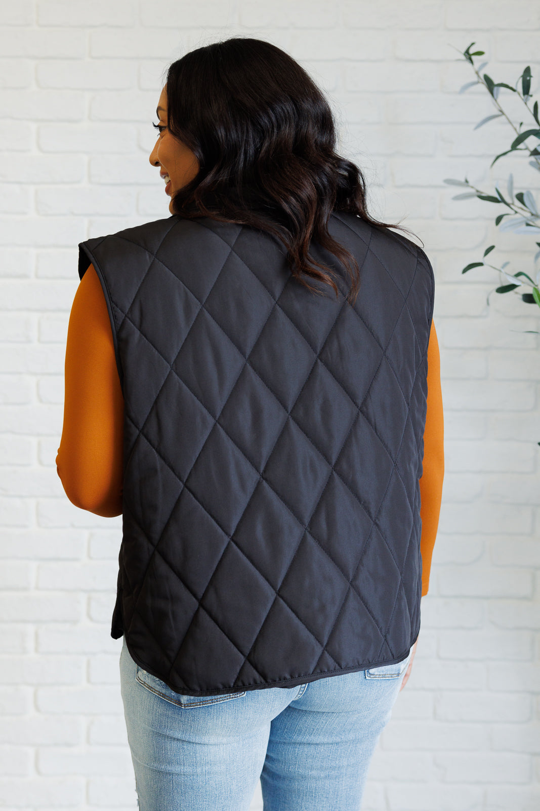 Layering Queen Quilted Puffer Vest in Black