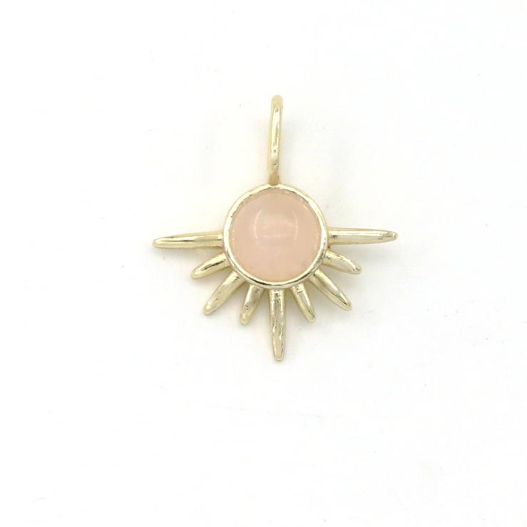 Solstice Charm in Pink Opal