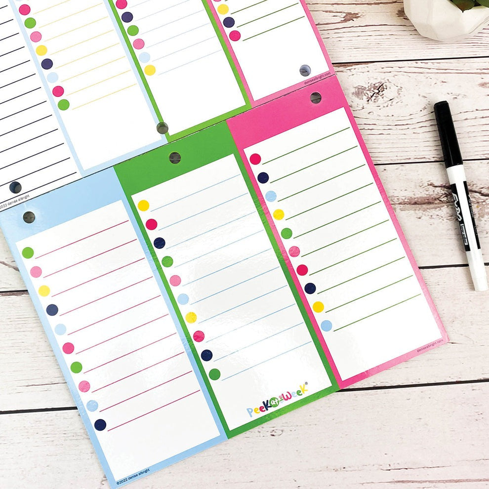 Peek at the Week® Weekly Planner Pad | Simple Cheery