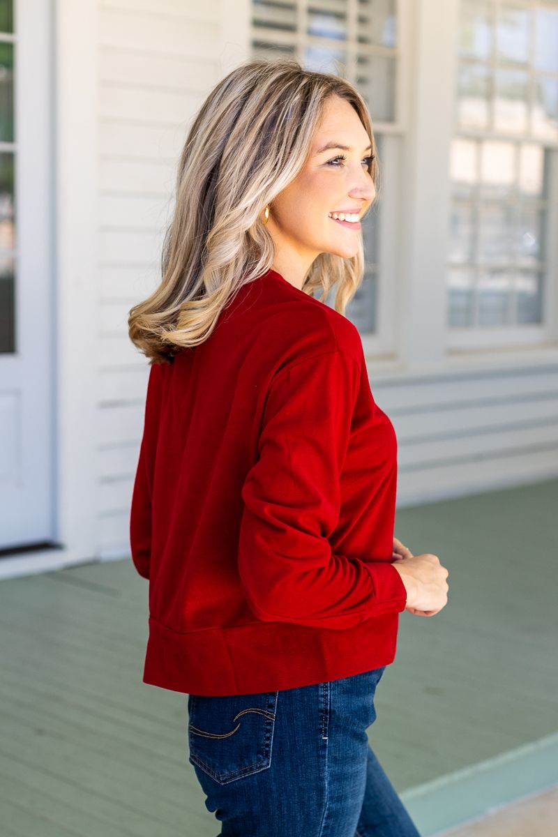 DEAL Strike Your Interest Crop Sweatshirt