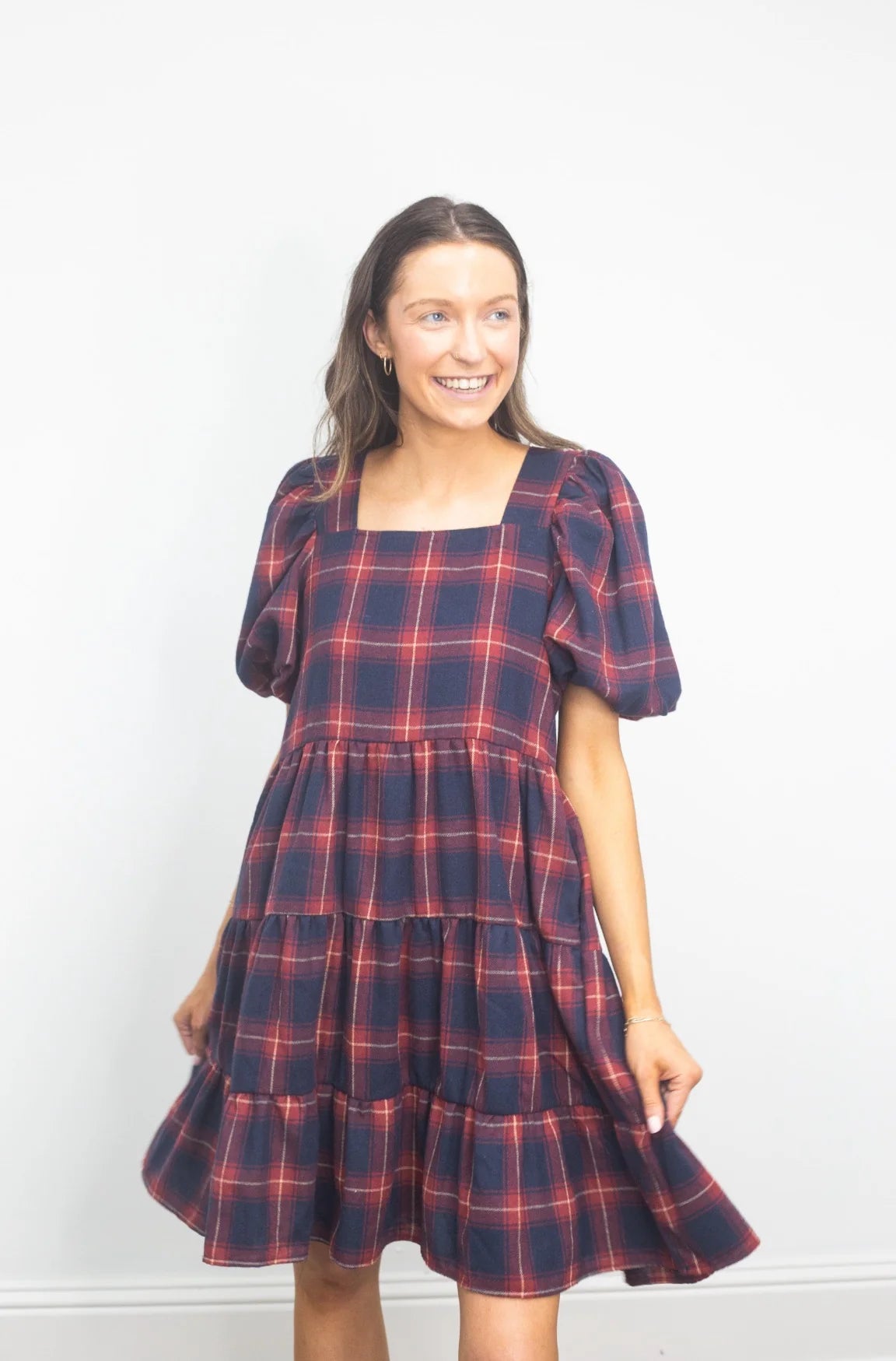 Tis the Season Plaid Dress
