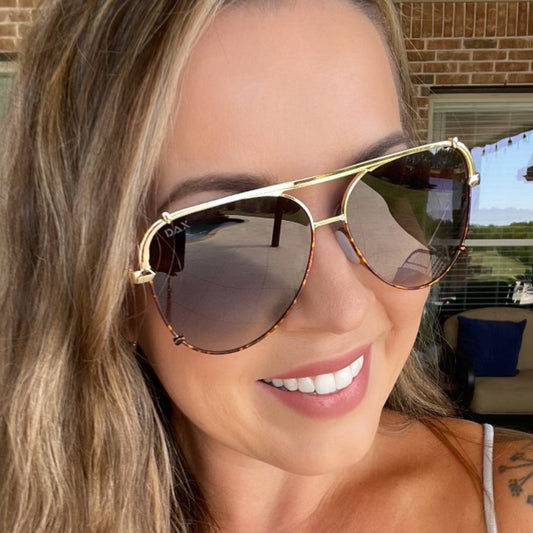 DAX Shay Tangle Free Aviator Sunglasses - 6 COLORS