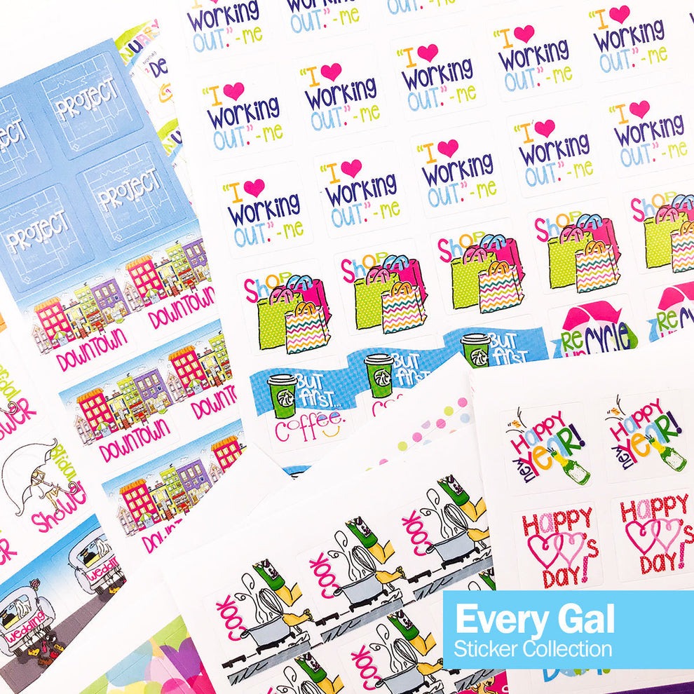 Best Planner Stickers | Family, Work, To-Dos, Events, Goals | 5 Styles