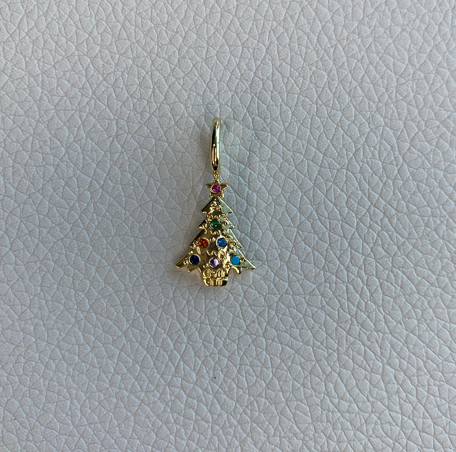 Christmas Tree Charm in Multicolor