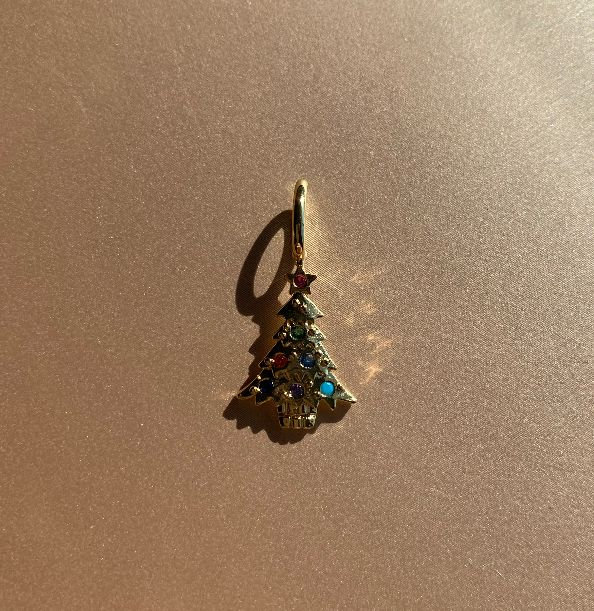 Christmas Tree Charm in Multicolor