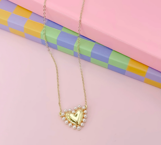 Cute Love Gold Necklace