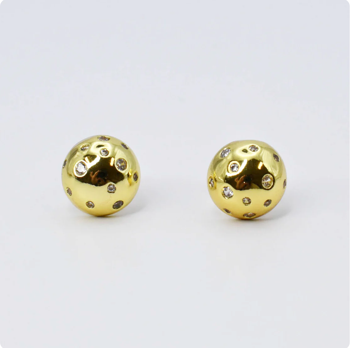 Ball Dots Stud Gold