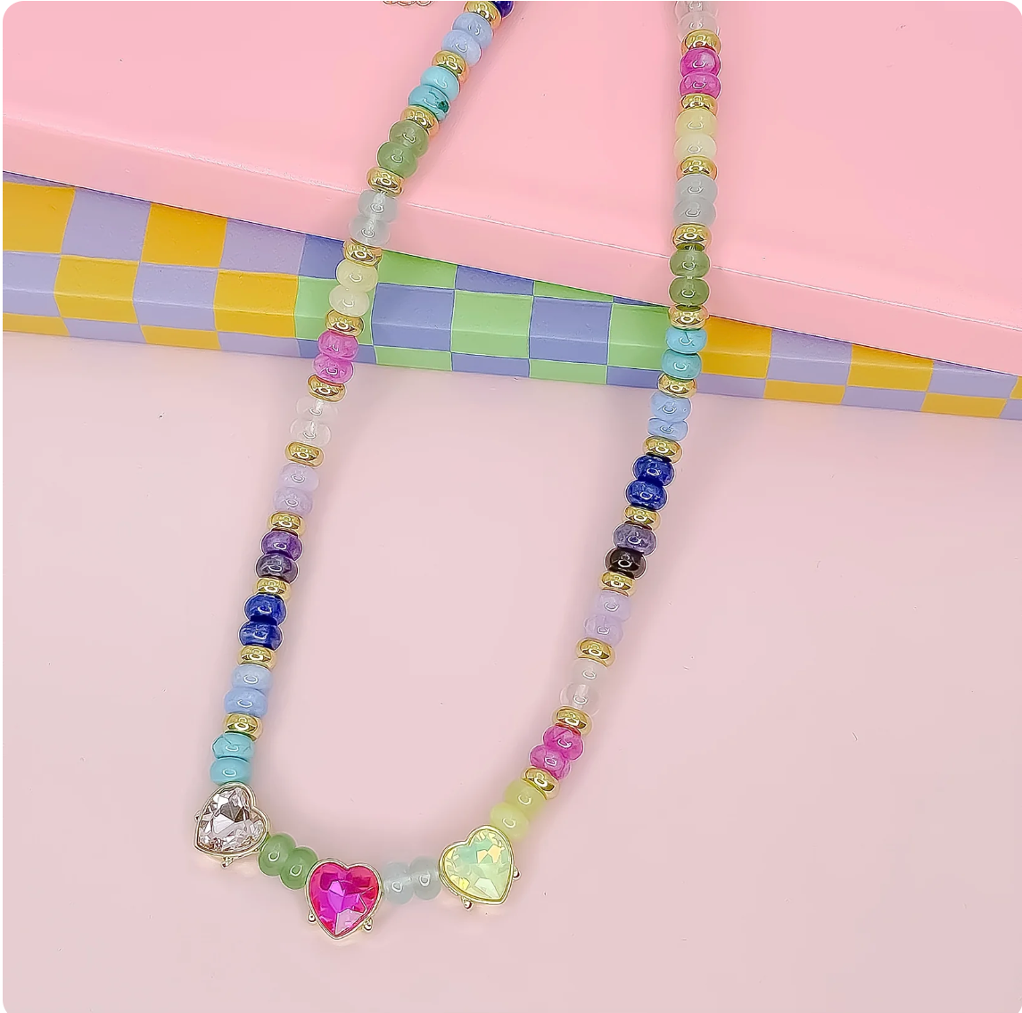 Heartbeats & Hues Gemstone Necklace
