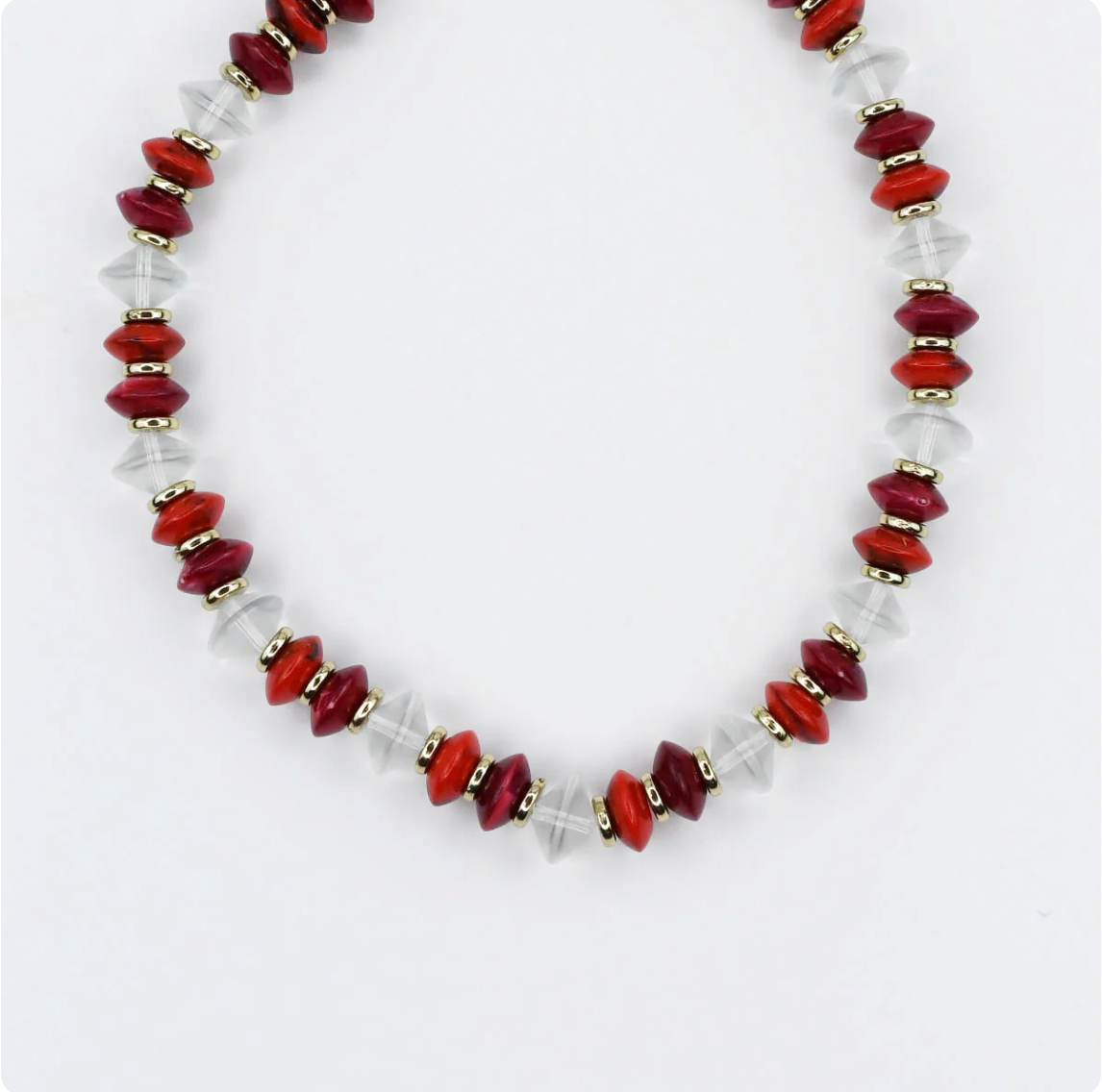 Cherry Pop Beaded Necklace