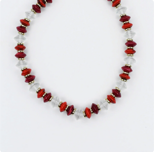 Cherry Pop Beaded Necklace