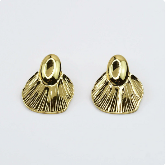 Golden Fanfare Earrings