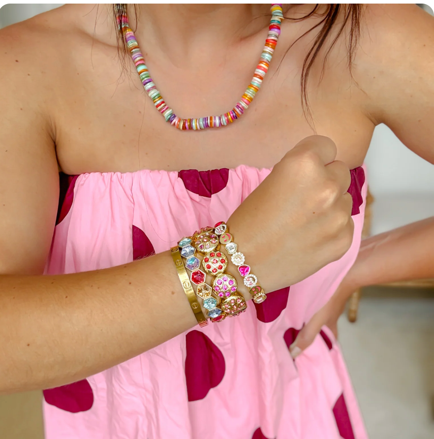 Smiley Sparkle Bracelet Set