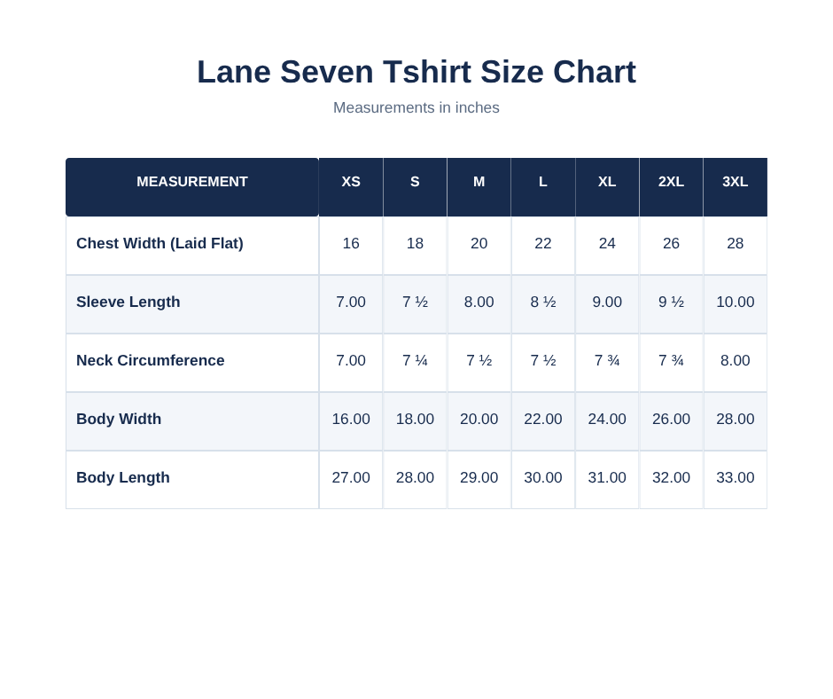 Fall Lane Seven Tees