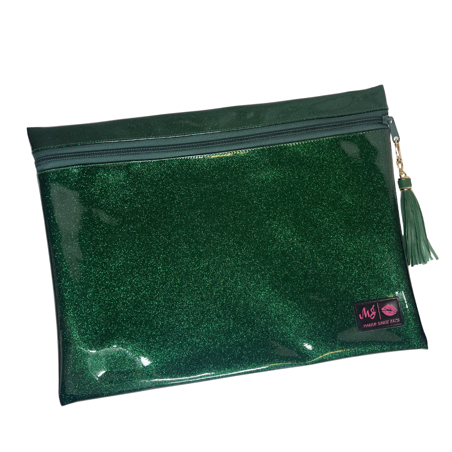 Stardust Emerald Makeup Junkie Bag