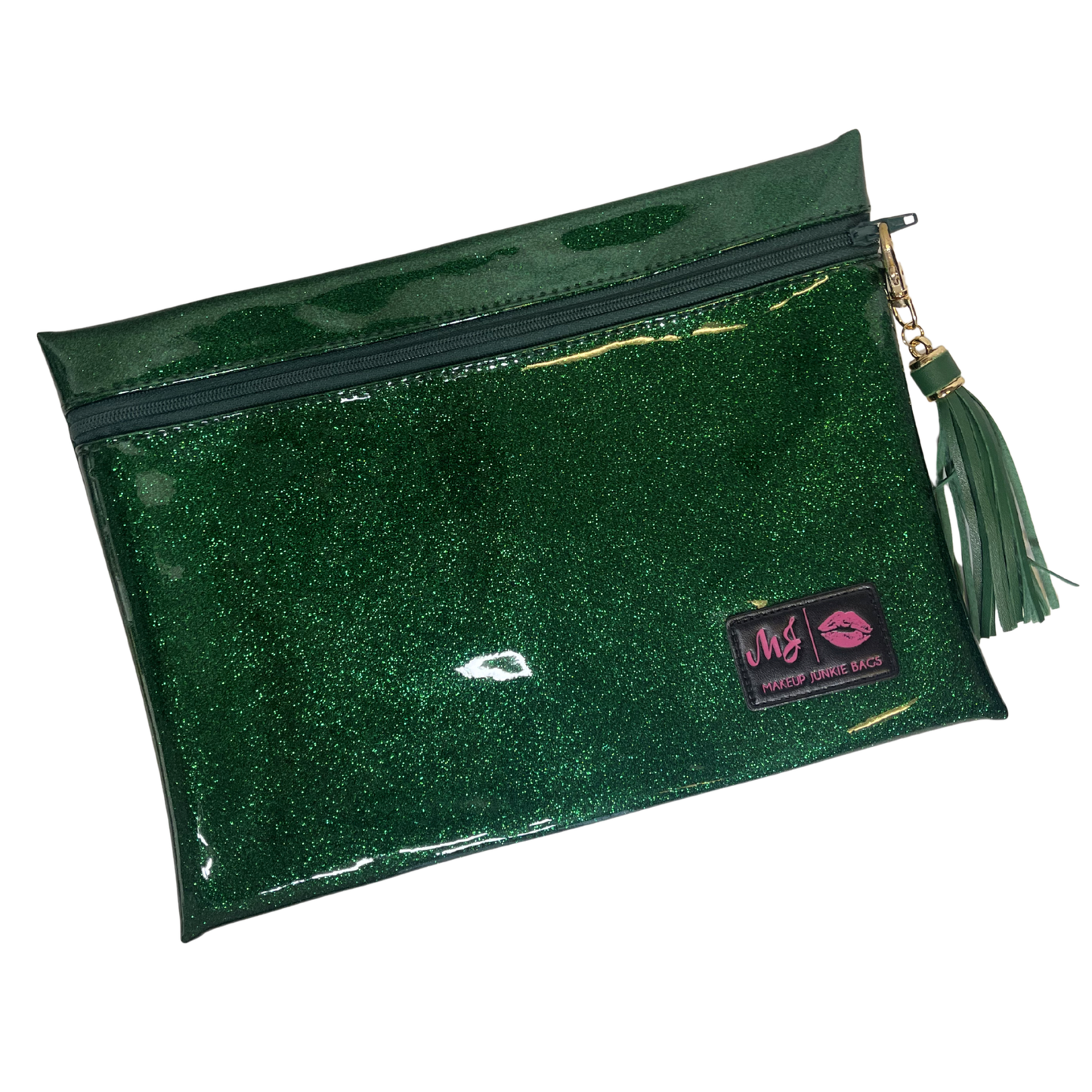 Stardust Emerald Makeup Junkie Bag