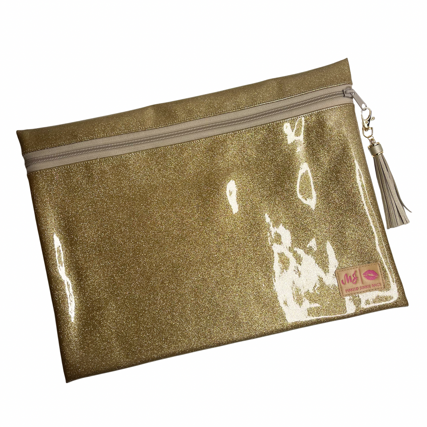 Stardust Gold Makeup Junkie Bags
