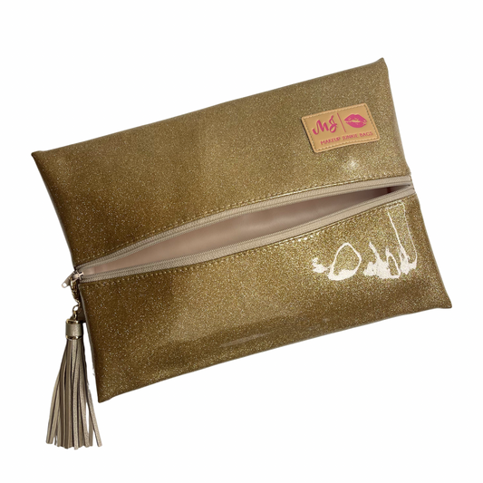 Stardust Gold Makeup Junkie Bags
