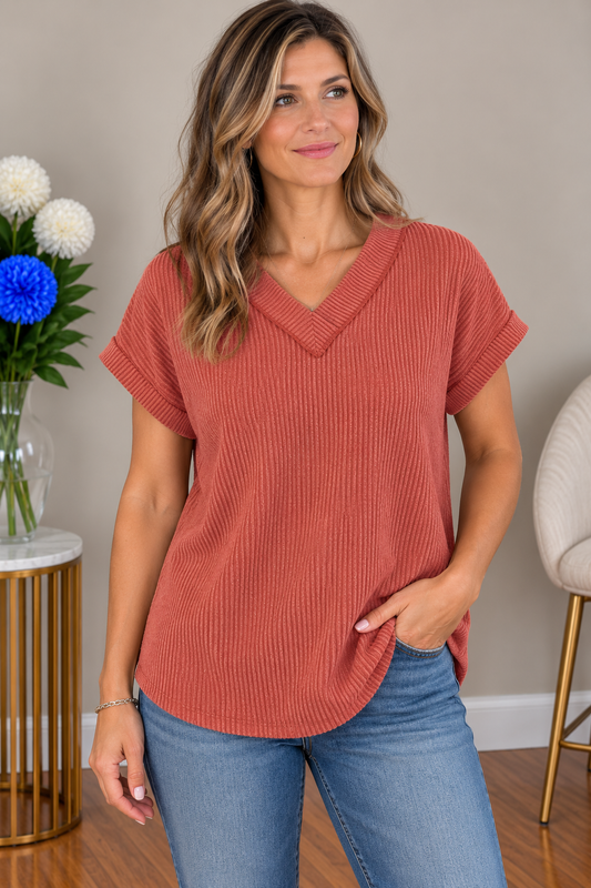 Isla Rib Fabric Top