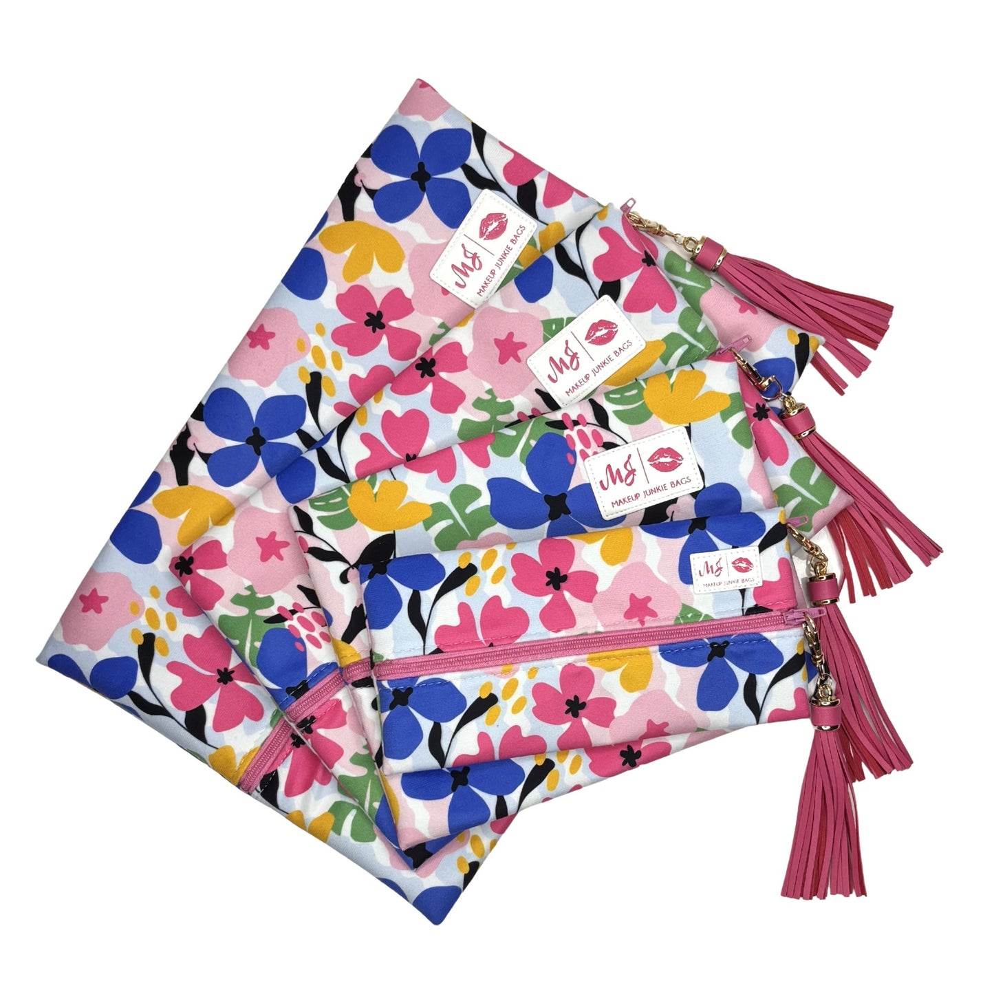 Spring Petals Makeup Junkie Bags
