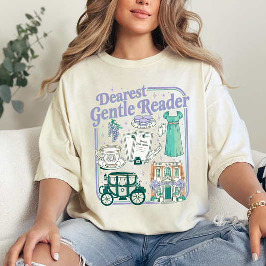 Dearest Gentle Reader Comfort Colors Tees