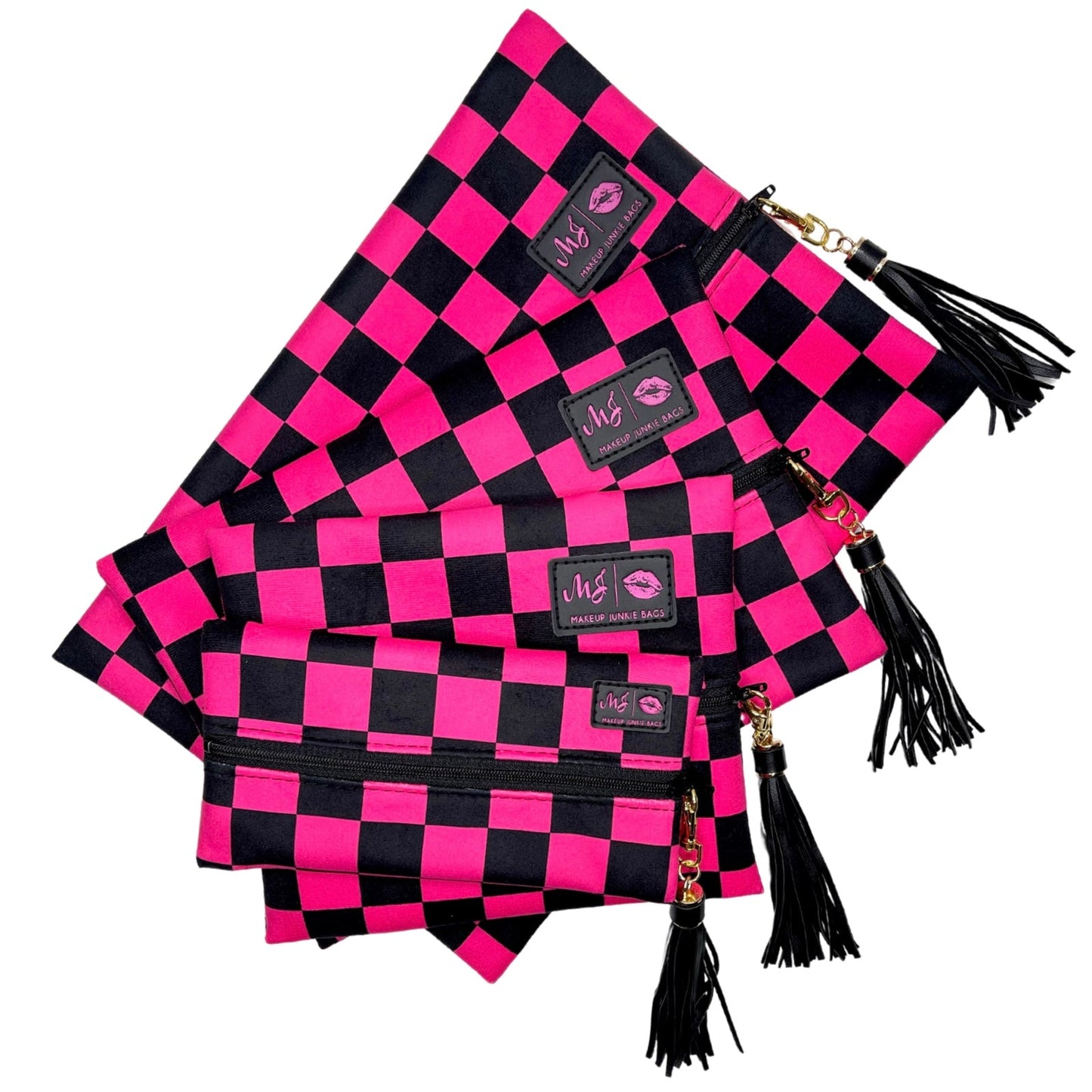 Hot Check Makeup Junkie Bag