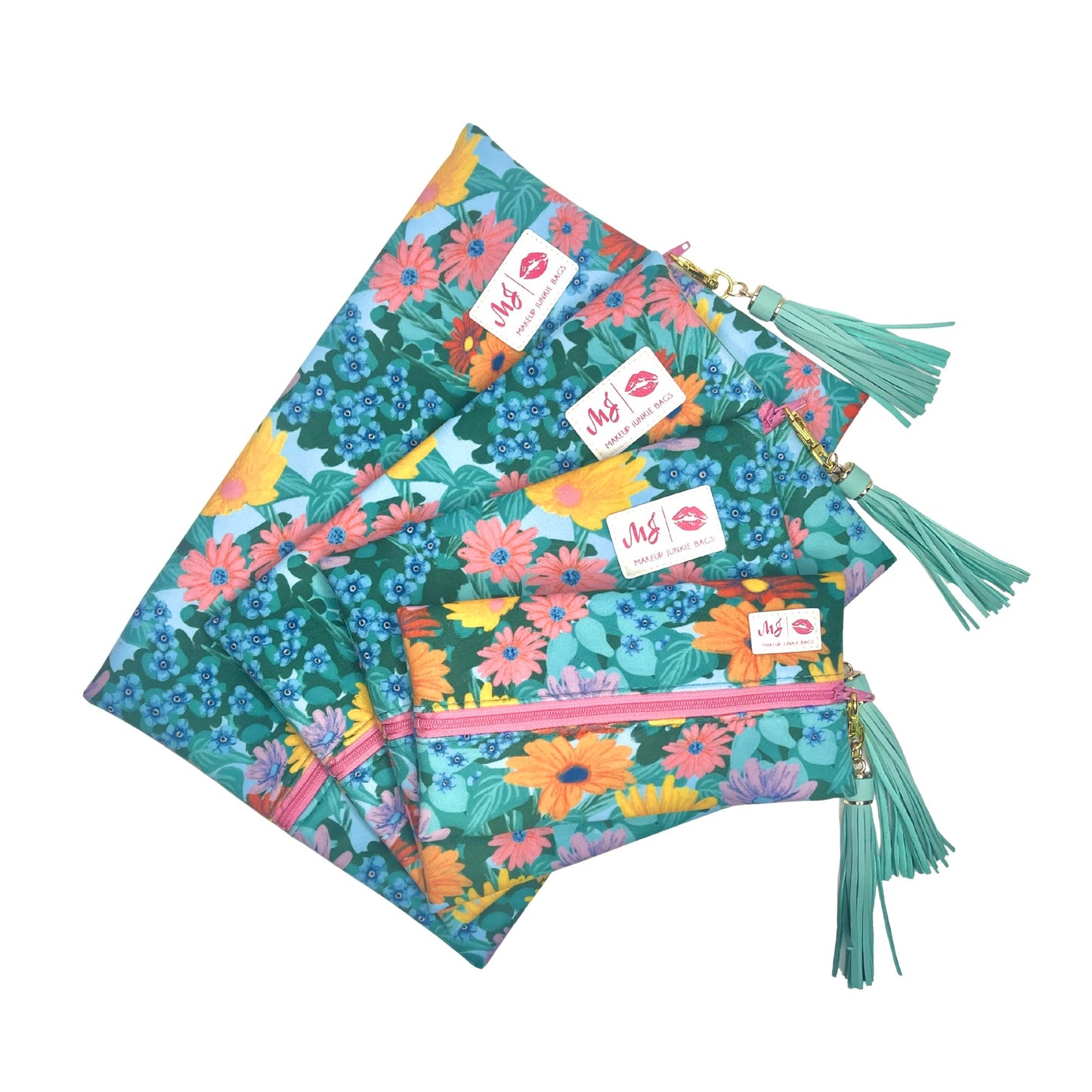 Spring Garden Makeup Junkie Bag