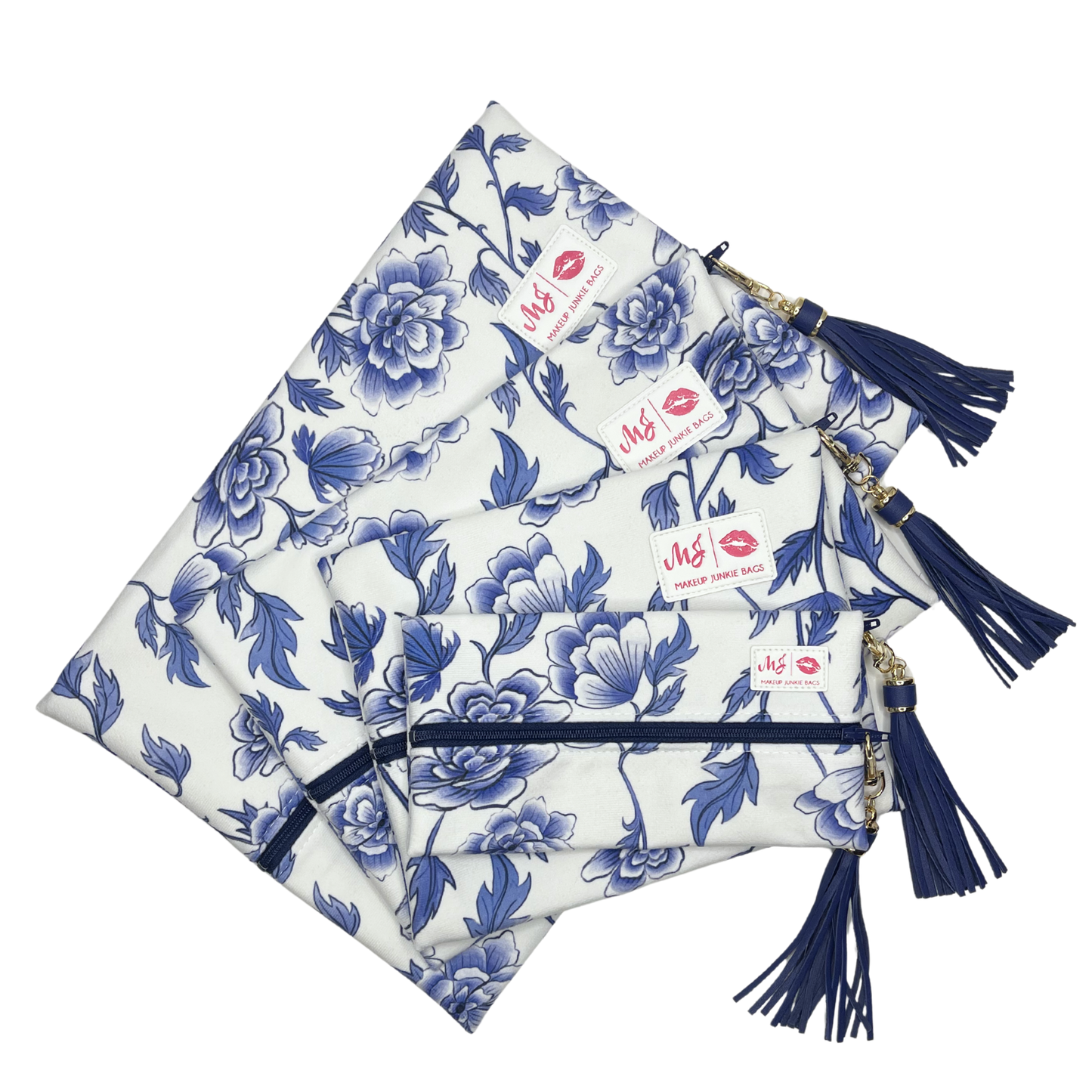 Pretty in Porcelain Makeup Junkie Bag