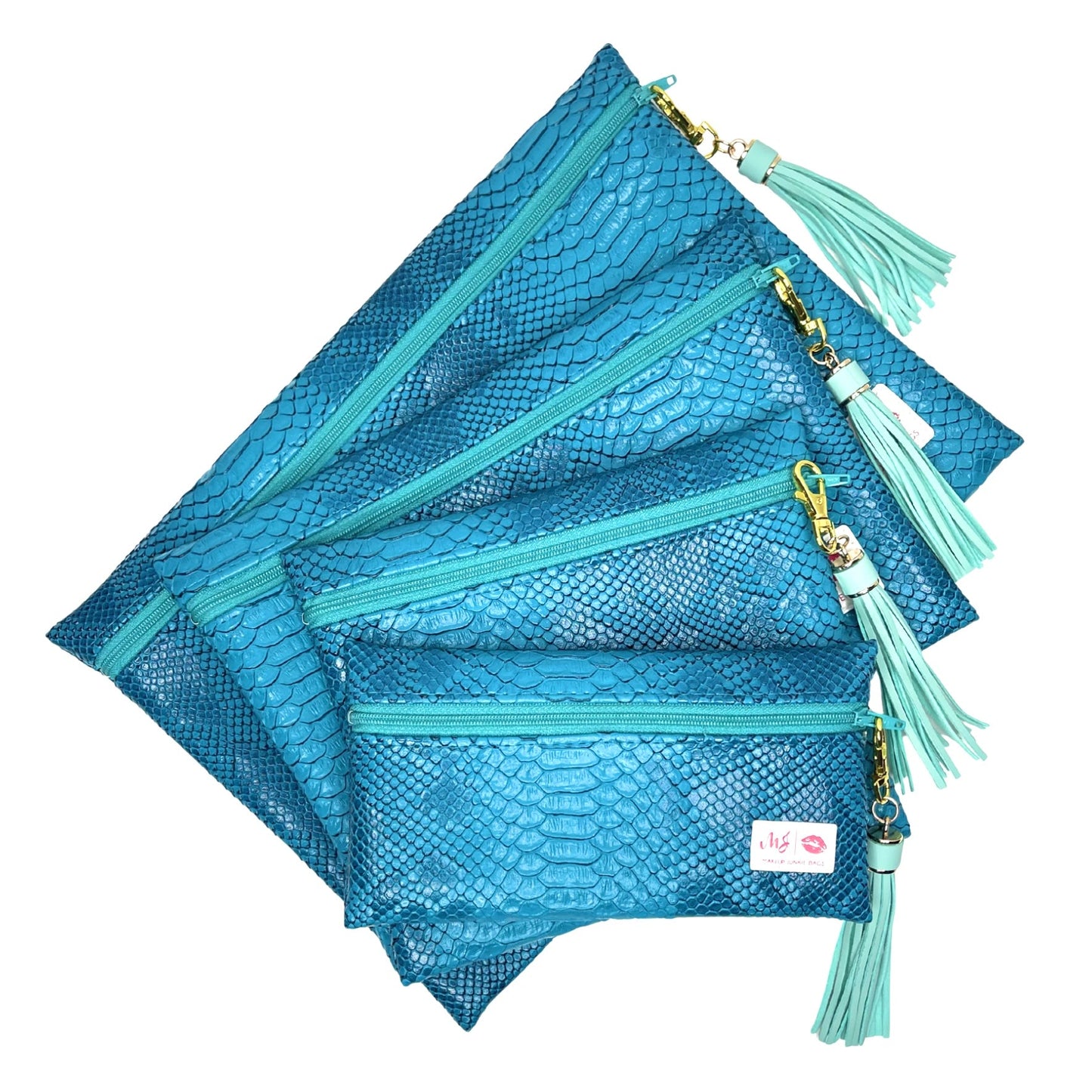 Turquoise Copperazzi Makeup Junkie Bags
