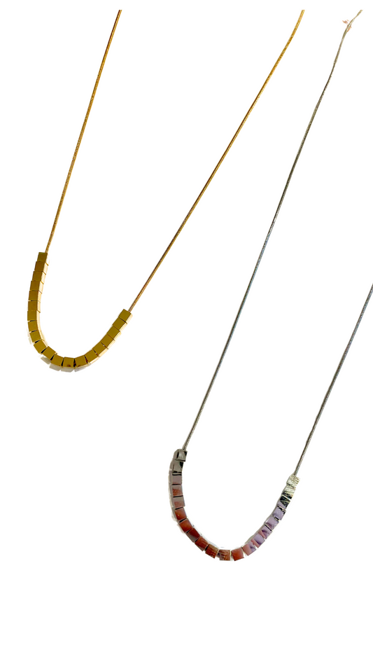 Stainless/Waterproof Geometric Necklace