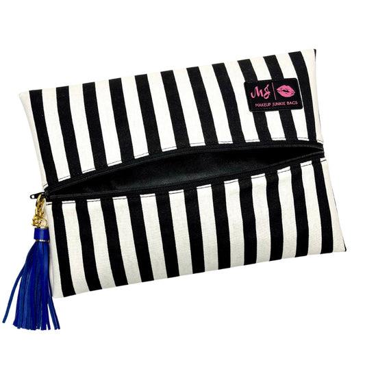 Glam Stripe Makeup Junkie Bags