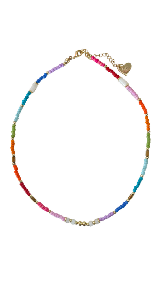 Colorblock Beaded Necklace *PRE-ORDER*