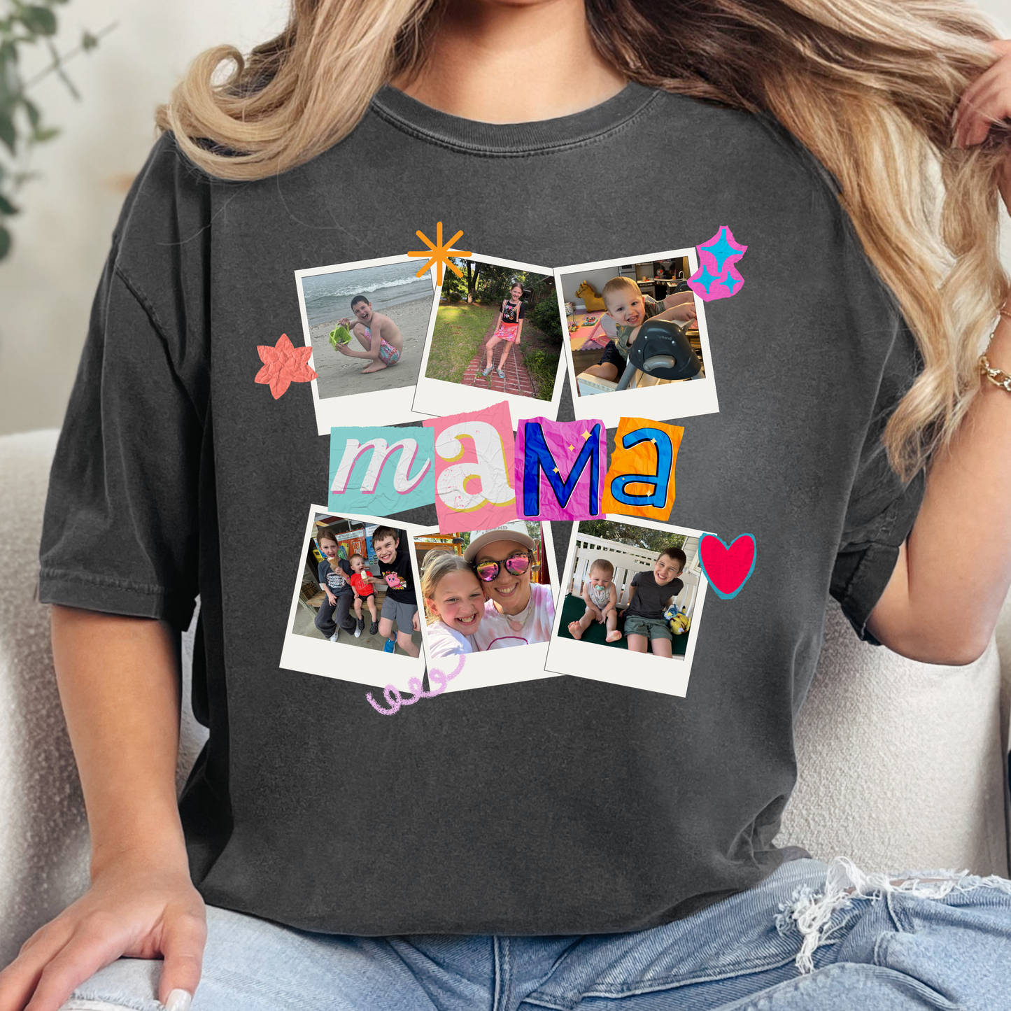 CUSTOM Picture Collage Comfort Colors Tee