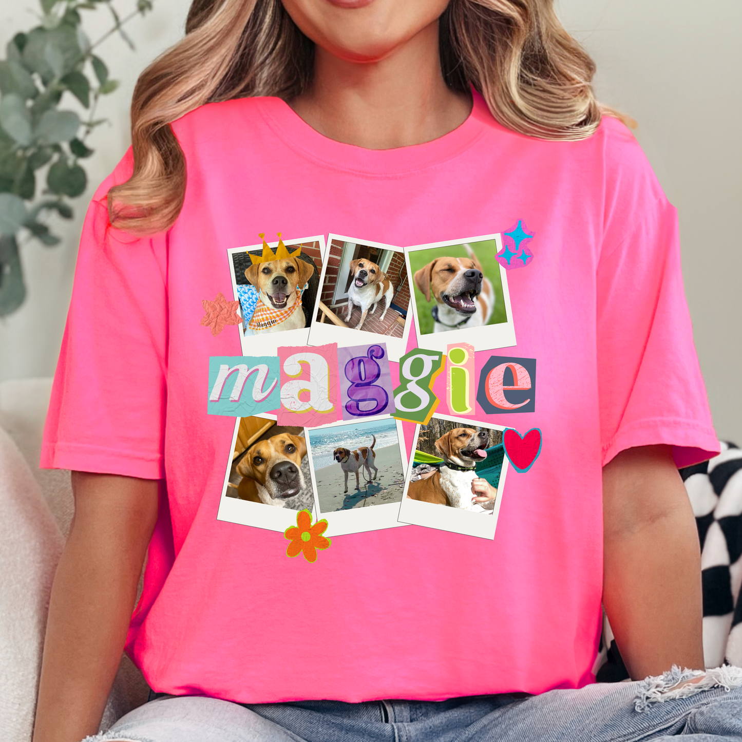 CUSTOM Picture Collage Comfort Colors Tee