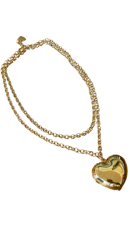 Double Layer Heart Necklace