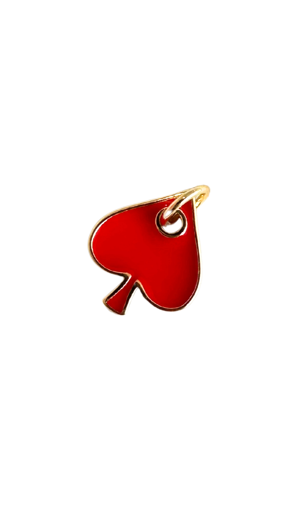 Red Ace of Spades Add-On Charm