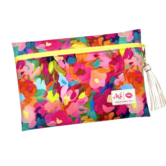 Meadow Magic Top Zip Makeup Junkie Bag