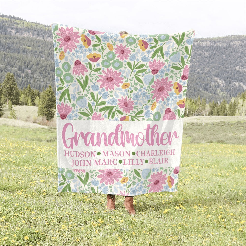Wild Flower Personalized Blanket