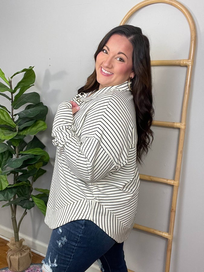 Striped Serendipity Pullover