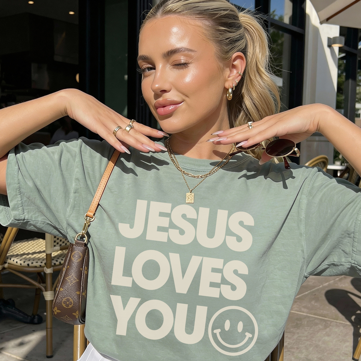 Jesus Loves You Graphic T-Shirt | Faith-Based Christian Tee