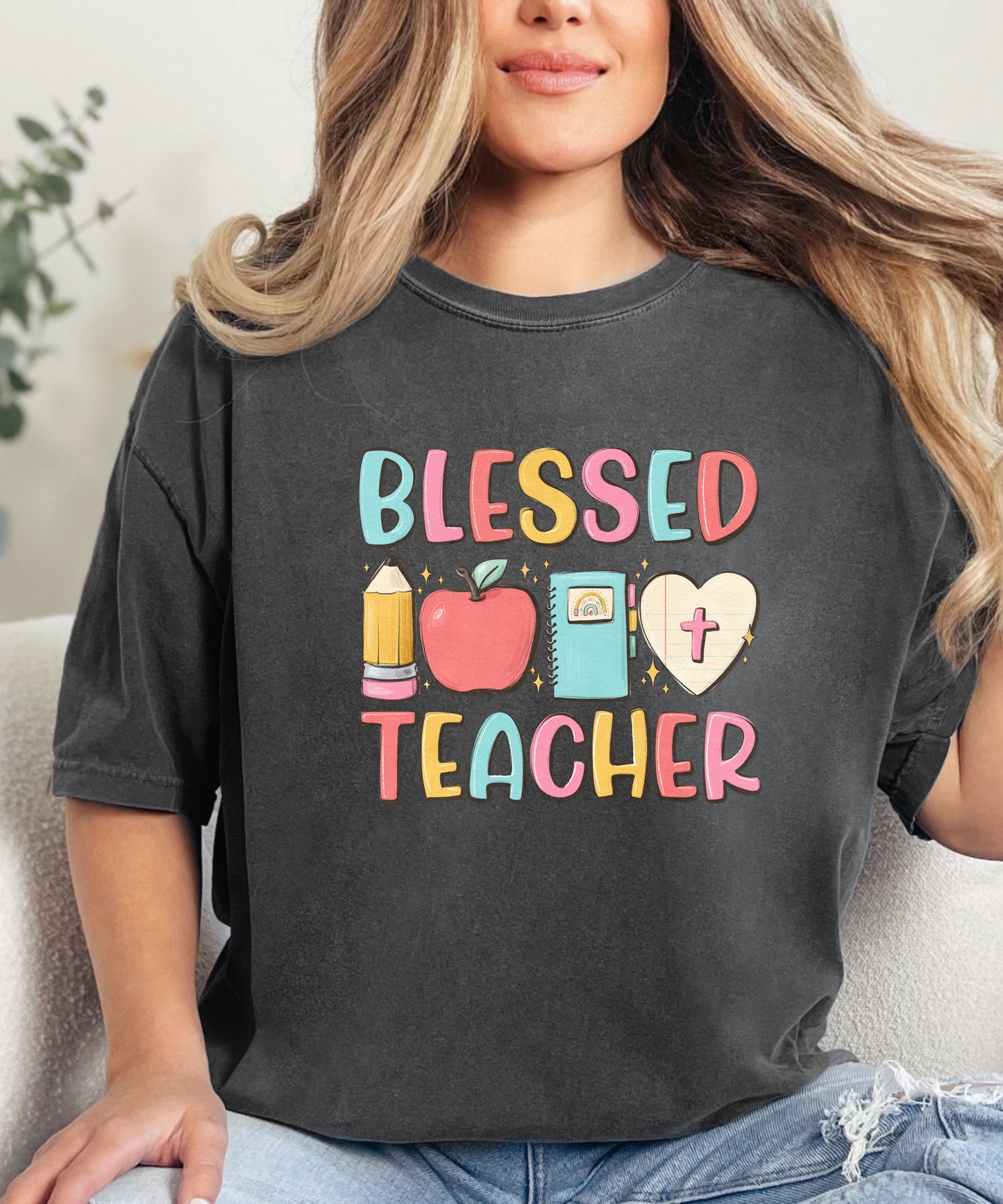 Blessed Teacher Comfort Colors Tee