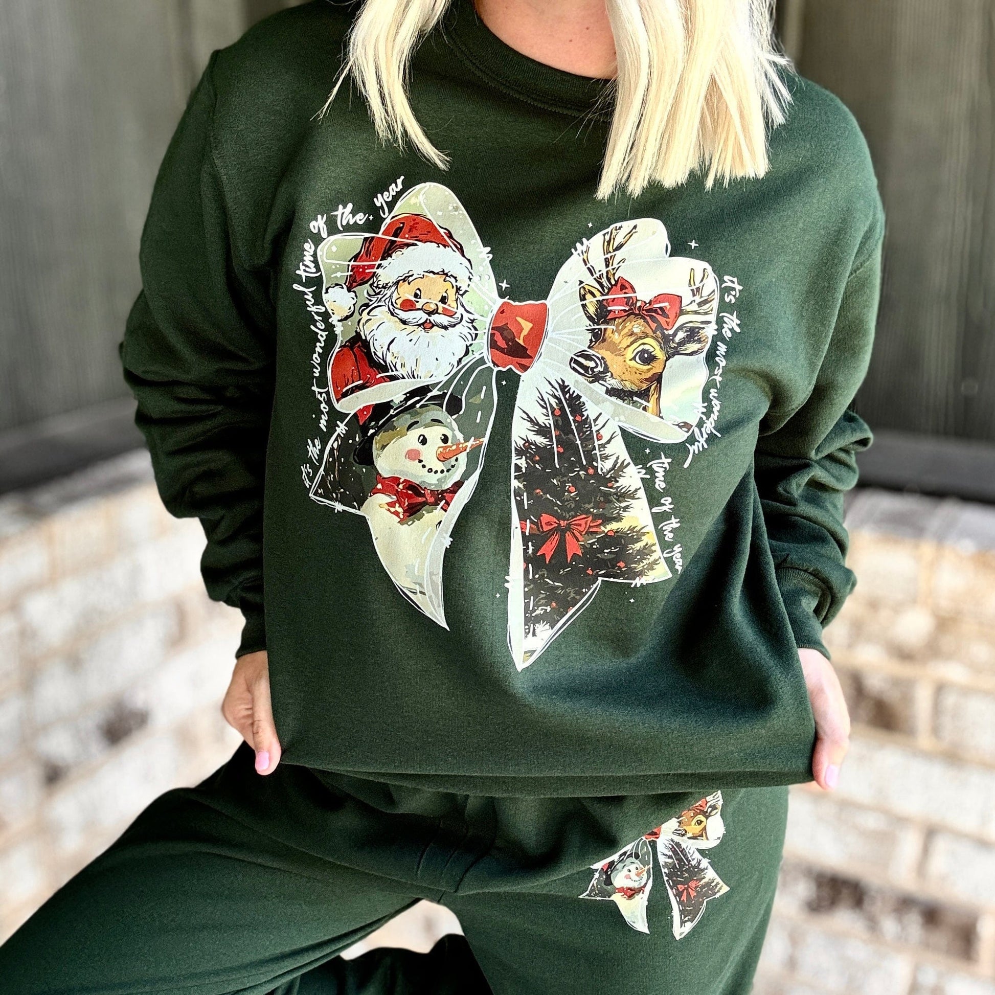 Envy Stylz Wholesale Women - Apparel - Shirts - T-Shirts Frosty Bow Sweat Set