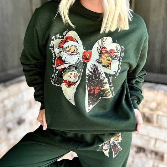 Envy Stylz Wholesale Women - Apparel - Shirts - T-Shirts Frosty Bow Sweat Set