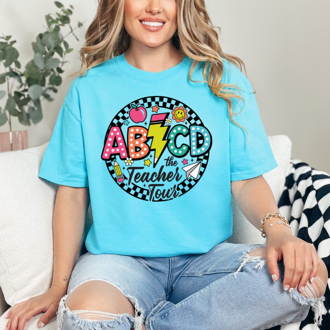 ABCD Teacher Tour Comfort Colors Tee